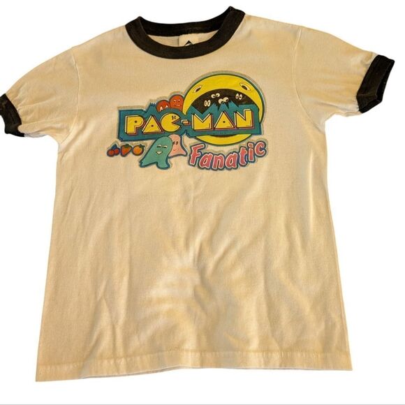 PAC Man & Smurf vintage graphic T-shirt - Picture 3 of 8